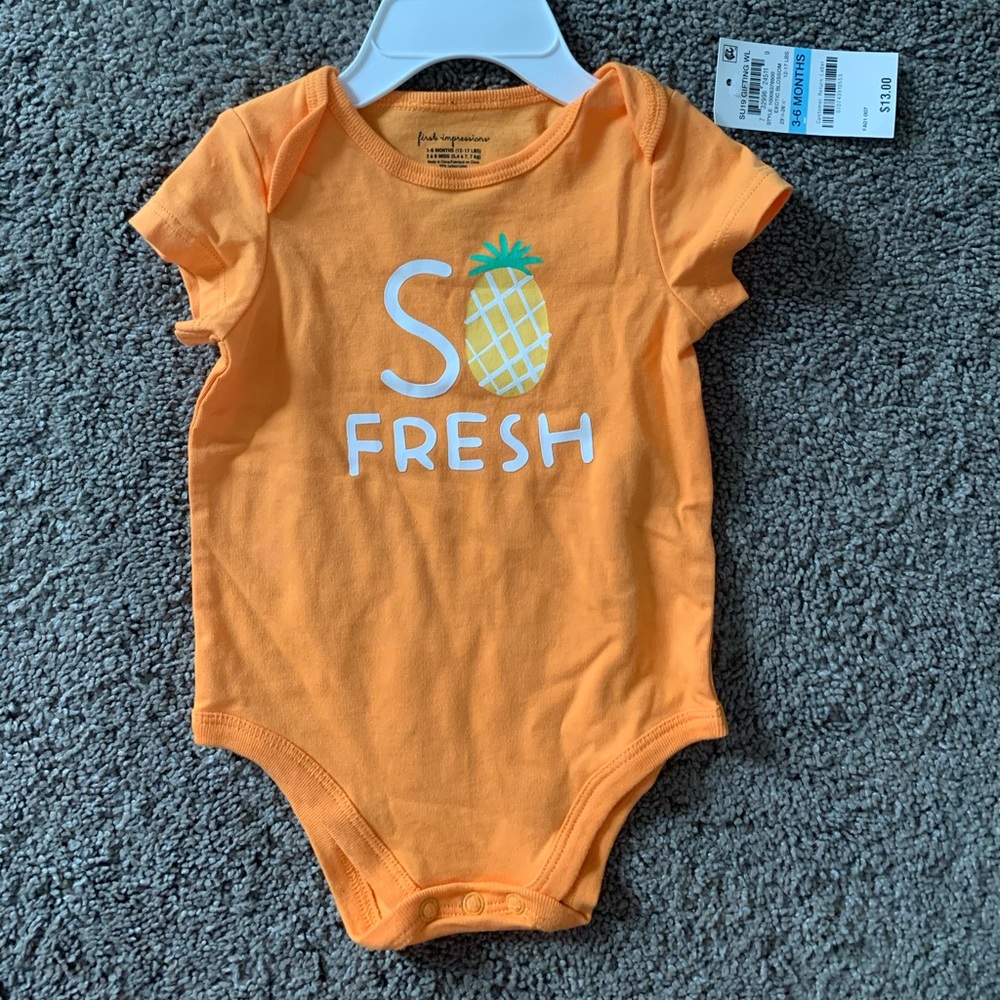3-6m onesie NWT